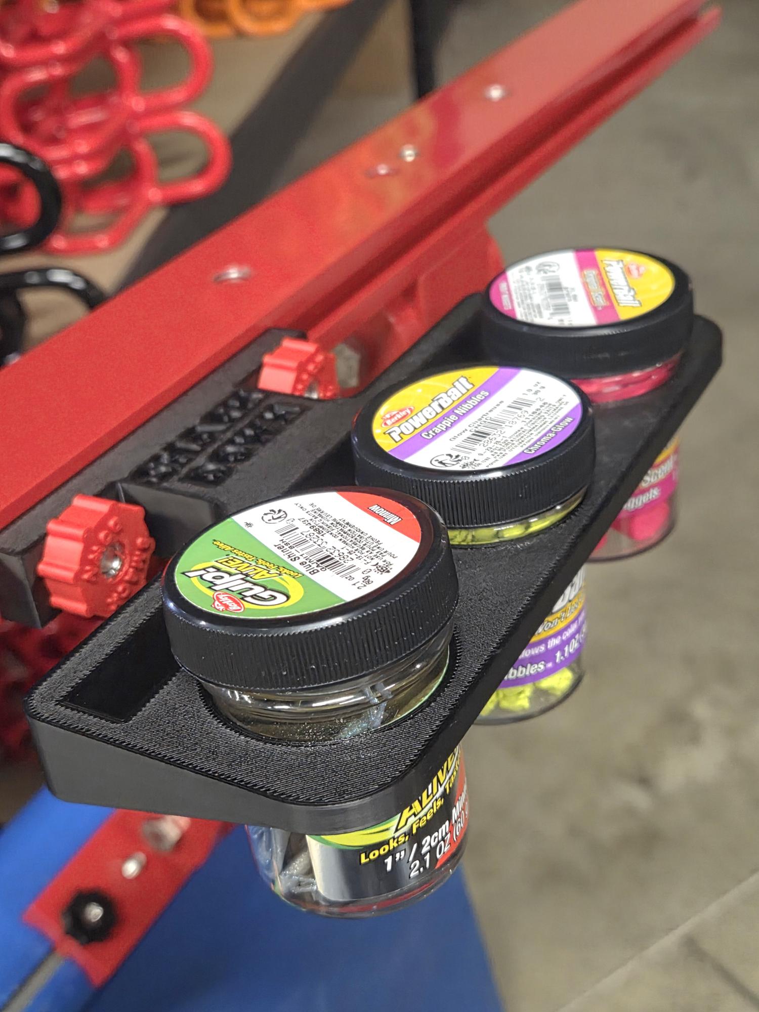 gulp tackle box Track-Mounted Gulp Holder