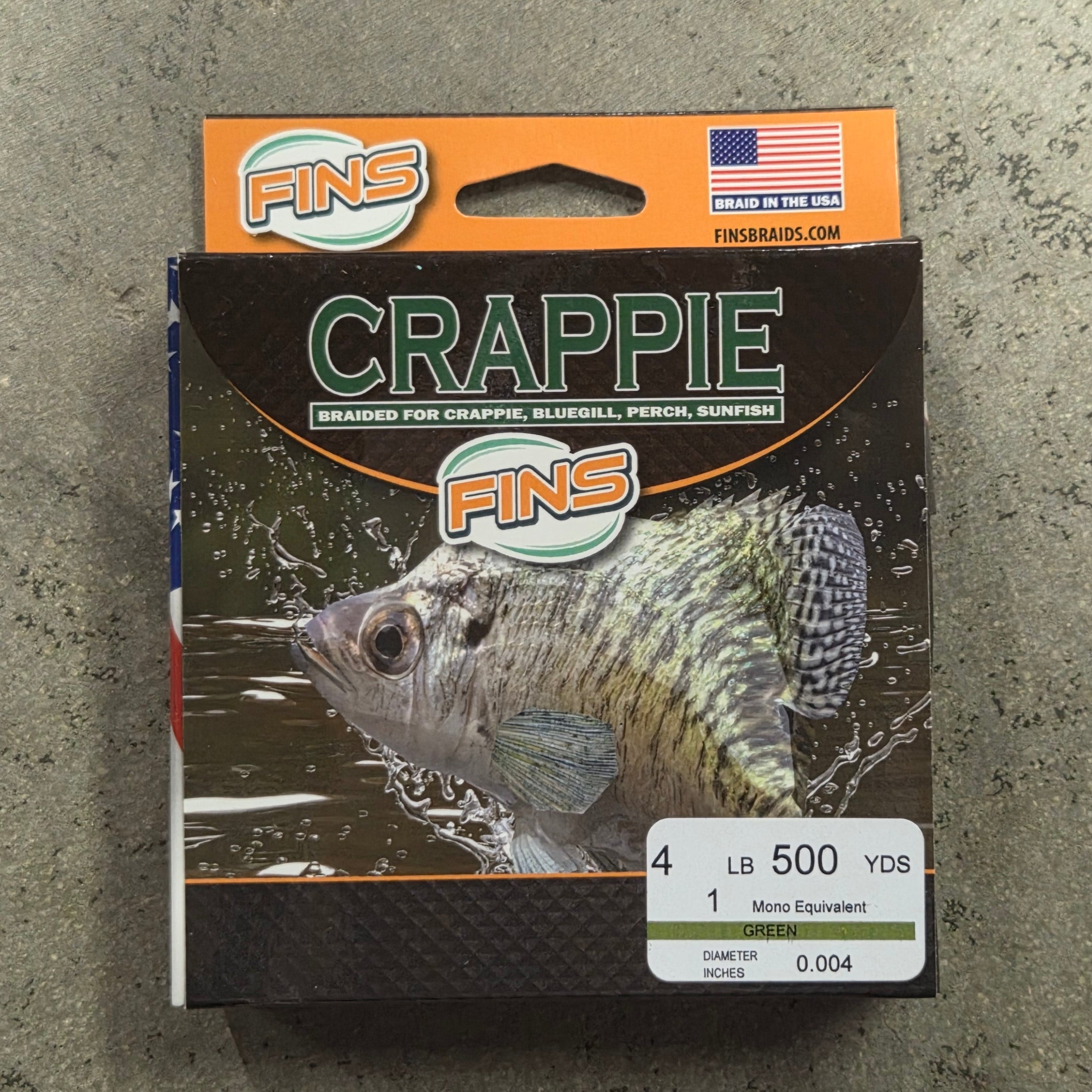 Fins Crappie 4lb Green 500 Yards Fishing Line