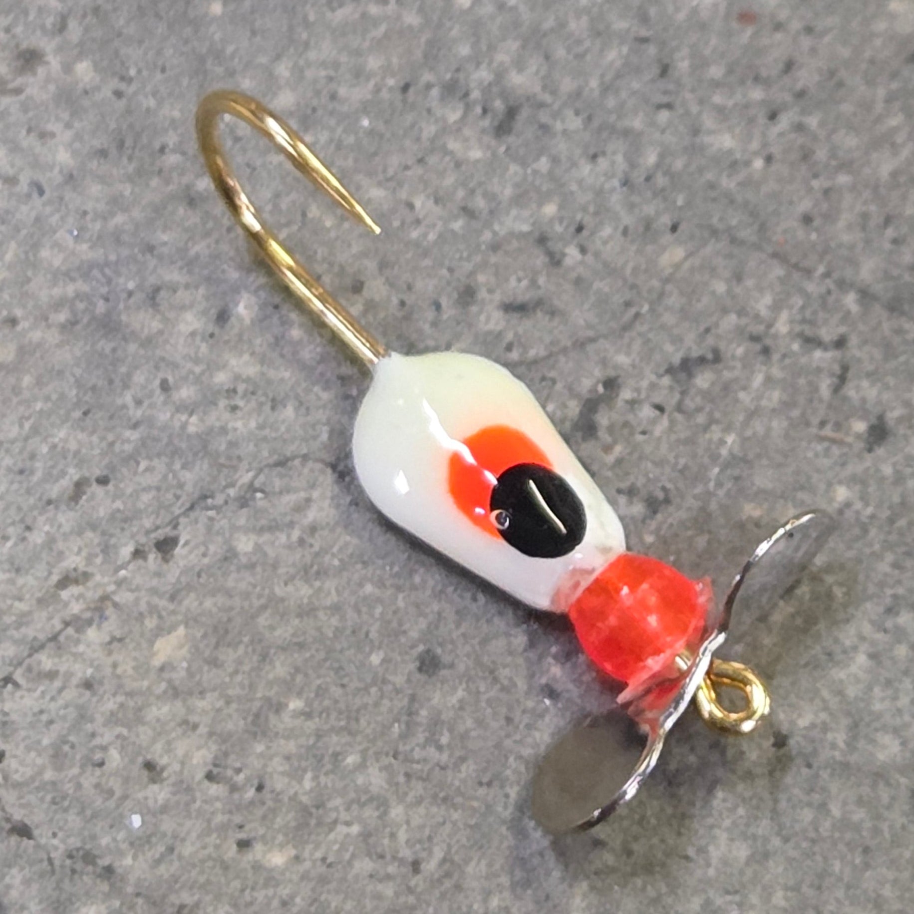 Tear Drop Jig with Spinner Bait #8 (Pack of 4)