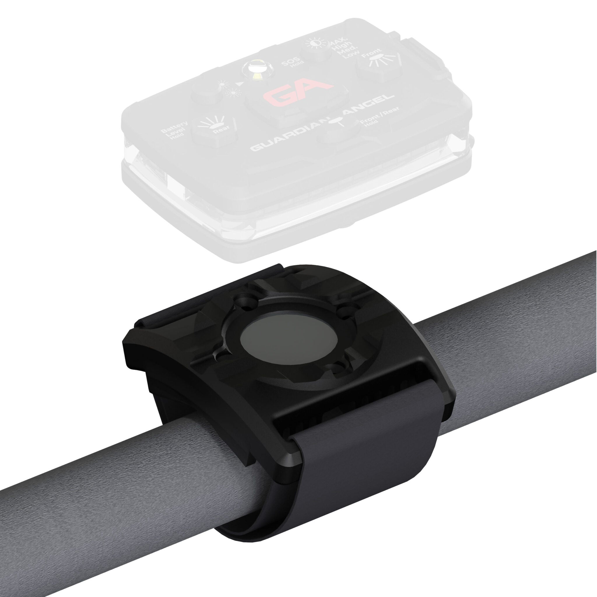 Guardian Angel Bike/Rail Rubber Strap w/ Magnetic Mount