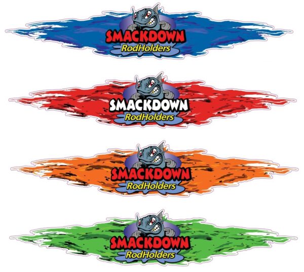 SMACKDOWN FLAMING LOGO DECALS